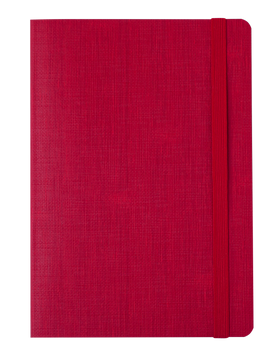 Блокнот діловий COLOR TUNES, А5, 96 арк, лінія, червоний, шт.шкіра BM.295200-05 фото