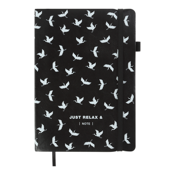 Блокнот деловой RELAX, А5, 96 л., нелинов., черный, иск.кожа BM.295001-01 фото