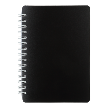 Тетрадь для записей CLASSIC, А6, 80 л., клетка, пластиковая обложка, черная BM.2589-001 фото