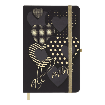 Книжка записна TRENDY, на гумці, 136х207мм, 96 арк., кліт., офсет крем., тв.лам.обкл., фіолетова BM.255111-07 фото