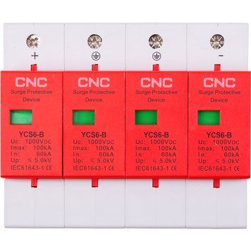 Обмежувач імпульсних перенапруг CNC YCS6/4P-B 60-100KA DC1000V DC NV821754 фото