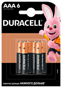 Эл.питания (батарейка) DURACELL LR3 (АAA), 6штупак s.07472 фото