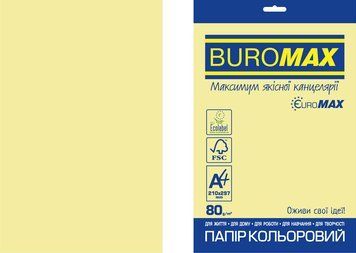 Бумага цветная PASTEL, EUROMAX, желтая, 20 л., А4, 80 г/м&sup2; BM.2721220E-08 фото