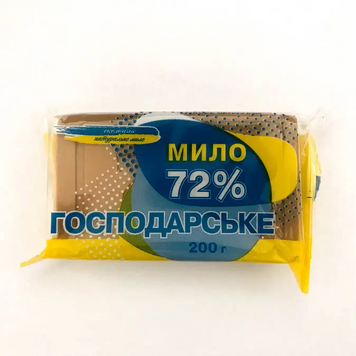 Мило господарське "Любиме" 72%, 200г (обгортка) 19300016 фото