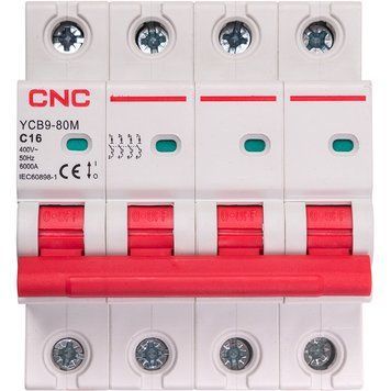 Модульний автоматичний вимикач CNC YCB9-80M 4P C16 6ka NV821594 фото