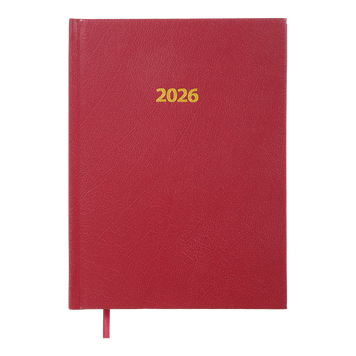Щоденник датов. 2026 STRONG, A5, темно-червоний, бумвініл BM.2129-13 фото