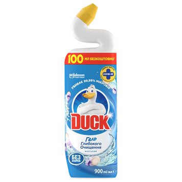Засіб чист. дтуалету DUCK 5-в-1 Гігієна та білизна 900мл Гігієна і білизна Морська свіжість 900 мл w.05301 фото