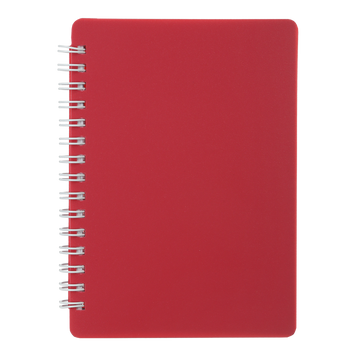 Тетрадь для записей CLASSIC, А6, 80 л., клетка, пластиковая обложка, красная BM.2589-005 фото