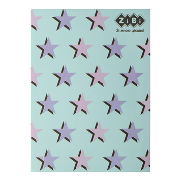 Блокнот PATTERN, А-5, 64 арк., кліт., ітгр. обкл., мат. лам.+Уфлак, KIDS Line, синій ZB.12767-02 фото