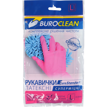 Перчатки хозяйственные суперпрочные Buroclean, размер L 10200305 фото