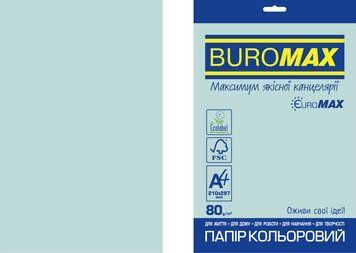 Бумага цветная PASTEL, EUROMAX, голубая, 20 л., А4, 80 г/м&sup2; BM.2721220E-14 фото
