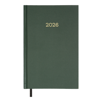 Щоденник датов. 2026 SIMPLE, A5,зелений , бумвініл BM.21166-04 фото