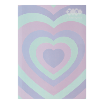 Блокнот PATTERN, А-5, 64 арк., кліт., ітгр. обкл., мат. лам.+Уфлак, KIDS Line, рожевий ZB.12767-10 фото