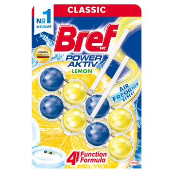 Туалетний блок BREF 2*50г Сила актив Лимон Дуопак bf.56832 фото