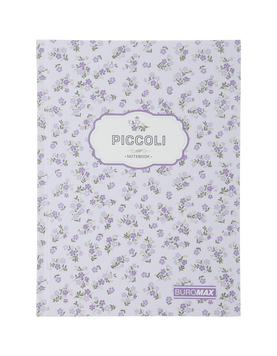 Записна книжка PICCOLI, А-5, 80 арк., кл., інт. обкл., мат. лам.+лак, лавандовий BM.24522101-39 фото