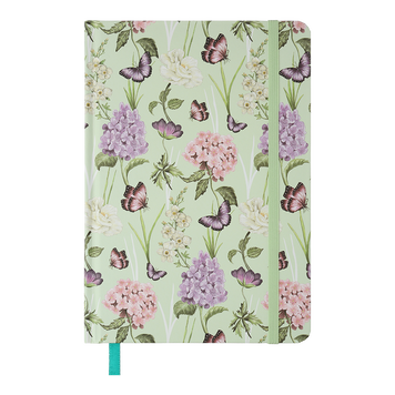 Книжка записна GENTLE, на гумці, А5, 96 арк., клітинка, офсет крем., тв.лам.обл., салатова BM.255113-15 фото