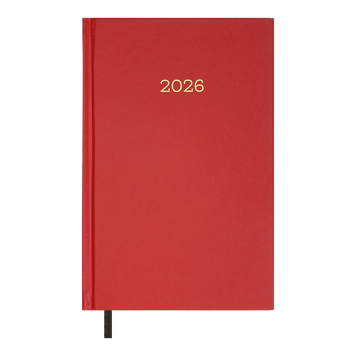 Щоденник датов. 2026 SIMPLE, A5,червоний , бумвініл BM.21166-05 фото