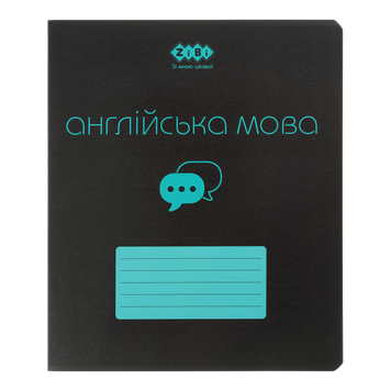 Тетрадь ученическая общая BLACK, 48л., клетка, английская, структ.лак, KIDS LINE ZB.1700-17 фото