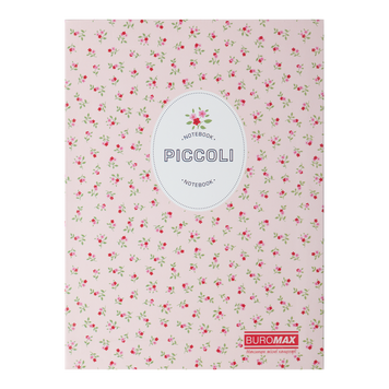 Записна книжка PICCOLI, А5, 80 арк., клітинка, інтегральна обкладинка, світло-рожева BM.24522101-43 фото
