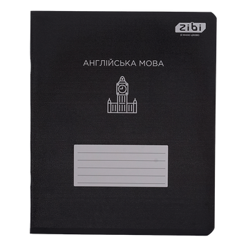 Тетрадь ученическая общая BLACK, 48л., клетка, английская, структ.лак, KIDS LINE ZB.1700-17 фото
