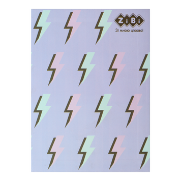 Блокнот PATTERN, А-5, 64 арк., кліт., ітгр. обкл., мат. лам.+Уфлак, KIDS Line, бузковий ZB.12767-26 фото