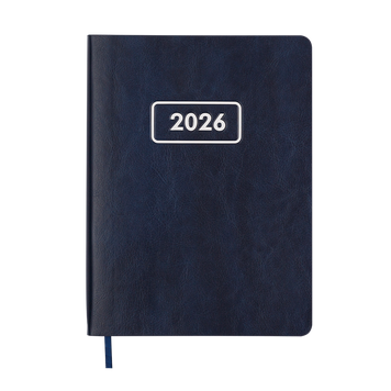 Щоденник датов. 2026 MEMORY, A5, синій, штуч.шкіра BM.21151-02 фото