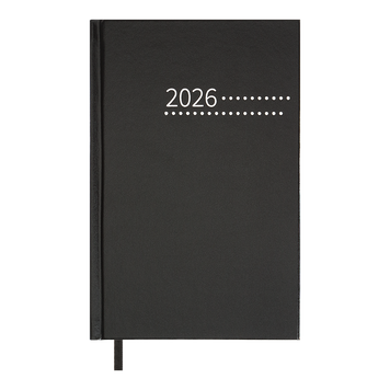 Щоденник датов. 2026 ZEST, A5, чорний , бумвініл BM.21167-01 фото