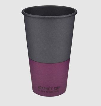 Стакан паперовий, 500мл, "GRAPHITE CUP", BUROCLEAN 50штуп 1080047 фото
