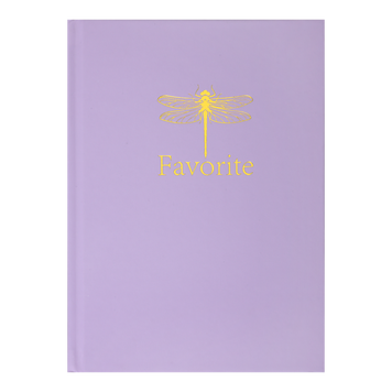 Записна книжка FAVOURITE, PASTEL, А5, 96 арк., кліт, офсет крем, тв. лам. обкл., бузкова BM.2410-426 фото