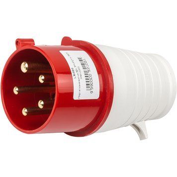 Портативна вилка HiSmart 32A 3P+E+N 380V IP44 (025) LX-025 фото