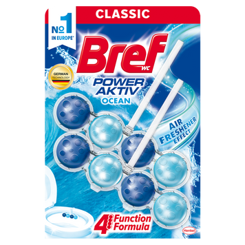 Туалетний блок BREF 2*50г Сила актив Океан Дуопак bf.56863 фото
