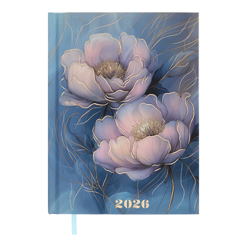 Щоденник датов. поліграфічний NOVEL 2026 , A5, блакитний BM.2103-14 фото