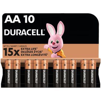 Батарейка Duracell AA щелочные 10 шт. в упаковке 0000AA фото