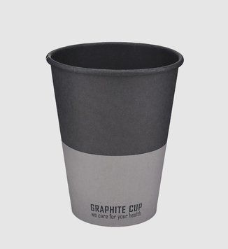 Стакан паперовий, 400мл, "GRAPHITE CUP", BUROCLEAN 50штуп 1080046 фото