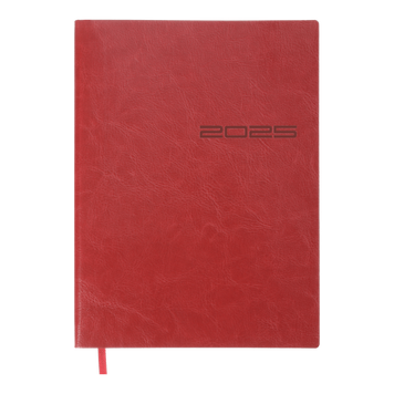 Ежедневник датир. 2026 IDEAL, A5, красный, иск.кожа BM.2175-05 фото