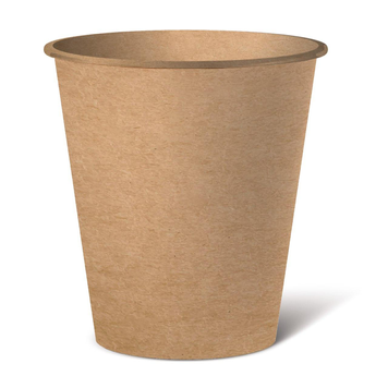 Стакан паперовий, об'єм 110 мл, крафтовий 50шт CUP110 Kraft фото