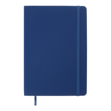 Блокнот діловий TOUCH ME А5, 96л, лінія, обкладинка штучна шкіра, синій BM.295202-02 фото
