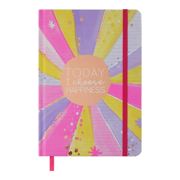Книжка записна STAR, на гумці, А5, 96 арк., клітинка, офсет крем., тв.лам.обл., фіолетова BM.255117-07 фото