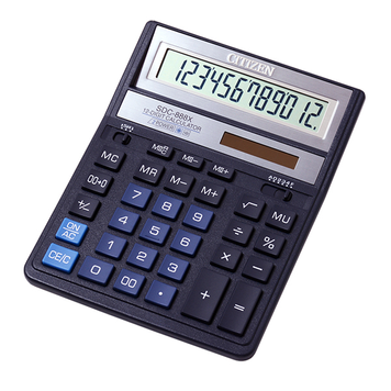 Калькулятор Citizen SDC-888 ХBL 12разр., синий CITIZEN SDC-888 XBL фото