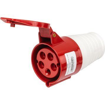 Портативна розетка HiSmart 32A 3P+PE+N 380V IP44 (225) LX-225 фото