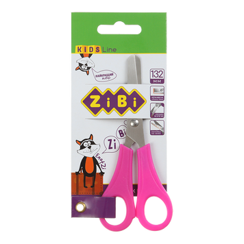 Ножиці дитячі з лінійкою 132мм, рожеві, KIDS Line ZB.5001-10 фото