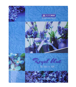 Книга канцелярская BOHO CHIC, А4, 96 л., клетка, офсет, твердая ламинированная обложка, синяя BM.2400-202 фото