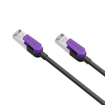 Патч-корд CableTime Cat8 FTP 40Gbps 2000MHz, 1 м, чорний (CN80H) CA915644 фото