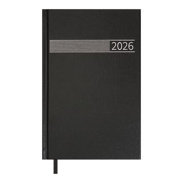 Щоденник датов. 2026 TIME, A5, чорний , бумвініл BM.21168-01 фото