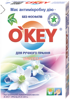 Порошок стиральный руч. Universal 400г, O'KEY ok.81177 фото