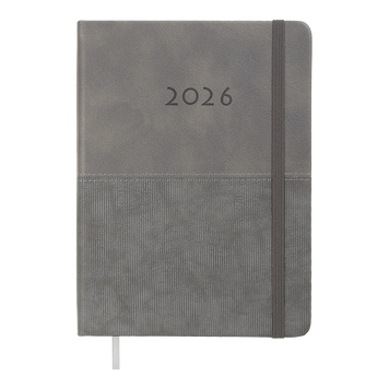 Ежедневник датир. 2026 FORTUNA, A5, серый, иск.кожа BM.21102-09 фото