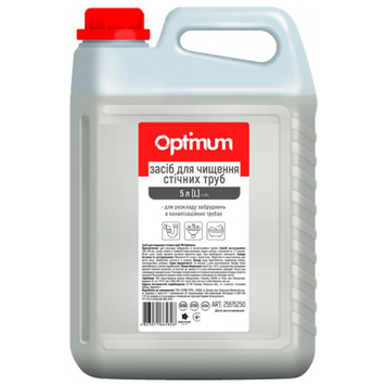 Засіб для чищення стічних труб 5л OPTIMUM 25515250 фото