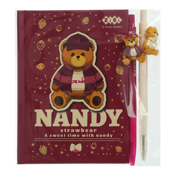 Набір 2 - BEAR TOY блокнот А6, 64 л., клітинка + 2 кулькові ручки автоматичні, KIDS Line ZB.12721.2 фото