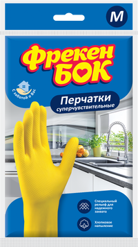 Перчатки резиновые, для мытья посуды, размер M, ФРЕКЕН БОК fb.80284 фото