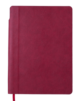 Блокнот діловий FRESH, А5, 96 арк., крапка, т.-червний, шт.шкіра BM.295311-13 фото